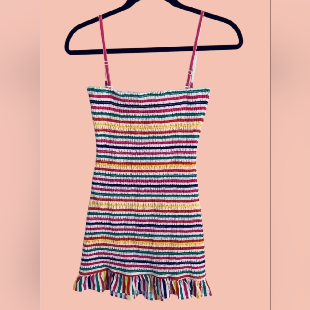Lovers + Friends Rainbow Stripe Burson Bodycon Mini Dress XXS - Picture 8 of 11